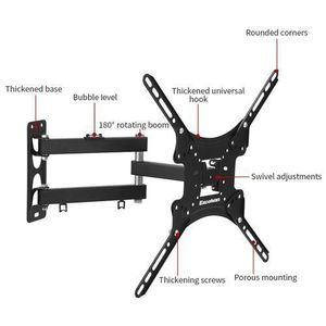 14-42 TV Flat Panel Wall Bracket Holder Black